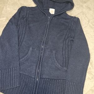 Cozy Navy Blue Hooded Cardigan